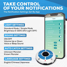 Load image into Gallery viewer, Megacom Flymon Auto Catcher & GPS Joystick for iOS Only - Wireless Location Simulator & Auto Spin/Catch Accessory - Bluetooth Navigation Controller for AR Games - White