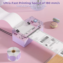 Load image into Gallery viewer, MUNBYN Bluetooth Thermal Label Printer, 130B Wireless 4x6 Shipping Label Printer for Shipping Packages Small Business Office or Home, Compatible with iPhone Android iPad Windows macOS Chrome Etsy eBay