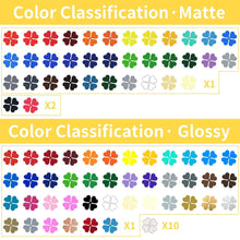 Load image into Gallery viewer, Huaxing Permanent Adhesive Vinyl Bundle - 90 Pack Vinyl Sheets (12”x12”, Glossy, Matte, Metallic) for Most Cutting Machines and Party Decoration, Sticker, Craft Cutter, Car Decal