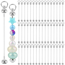 Load image into Gallery viewer, 50Pcs Blank Beadable Keychain Bars,Metal Bead Keychain Making Kit,Link Detachable Key Chain,Blanks Keychain Making Supplies for Pendant DIY Crafts Jewelry Making Gift(Silver)