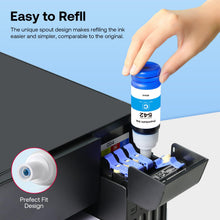 Load image into Gallery viewer, JETSIR 542 Pigment Ink Refill Bottle ET-5150 ET-5170 ET-5850 ET-5800 ET-16650 Replacement for 542 Ink Refill Bottles Work with ET-5180 ET-5850 ET-16600 Printer, 2Black Cyan Magenta Yellow