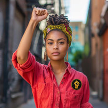 Load image into Gallery viewer, Cute-Patch Juneteenth BLM Black Power Raised Fist Up Embroidered Iron on sew on Patch Badge Afrocentric Afrocentrism Afrocentricity