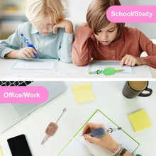 Load image into Gallery viewer, 18 Pcs Fluffy Beadable Ballpoint Pens, Retractable Plush Ball Beaded Pens, 18 Colors Cute Plastic Bead Pen, Funny DIY Black Ink Pens for Office School Writing Gift Supplies