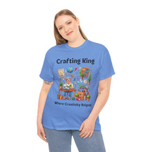 Load image into Gallery viewer, Crafting King: Where Creativity Reigns, Grandpa Sewing Cotton Classic T-shirt