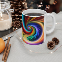 Load image into Gallery viewer, Bright Rainbow Swirls in Motion #8 Mug 11oz mug AI-Generated Artwork