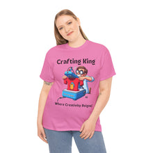 Load image into Gallery viewer, Frustrated Crafting King: Where Creativity Reigns, T-Shirt Heat Press Cotton