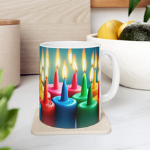 Load image into Gallery viewer, Happy Birthday Candles #6 Ceramic 11oz Mug AI-Generated Artwork

