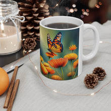 Load image into Gallery viewer, November Topaz Birth Month Colors Fairies & Butterflies #4 Mug 11oz mug AI-Generated Artwork