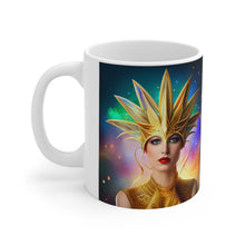 Load image into Gallery viewer, Mardi Gras Mask Ribbon #6 Mug AI-Generated Artwork 11oz mug