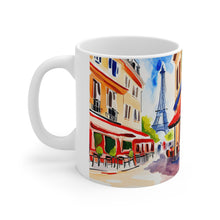 Load image into Gallery viewer, At the Cafe Paris France #4 Mug 11oz mug AI-Generated Artwork