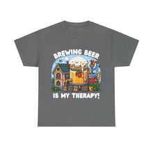 Load image into Gallery viewer, Beer Crafter Home Beer Brewing is my Therapy Brewing T-Shirt 100% Cotton Classic Fit
