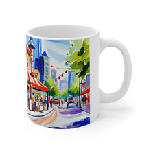 Load image into Gallery viewer, At the Cafe Vancouver British Columbia #35 Mug 11oz mug AI-Generated Artwork