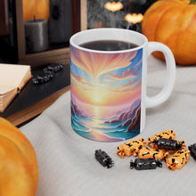 Load image into Gallery viewer, Pastel Sea-life Sunset #11 Ceramic Mug 11oz mug AI-Generated Artwork