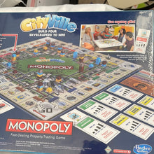 Load image into Gallery viewer, CityVille Monopoly Hasbro Gaming Zynga Board Game Plan Build Sim City