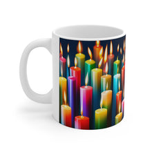 Load image into Gallery viewer, Happy Birthday Candles #8 Ceramic 11oz Mug AI-Generated Artwork