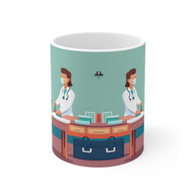 Load image into Gallery viewer, Professional Worker Doctor and Nurse #4 Ceramic 11oz Mug AI-Generated Artwork