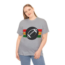 Load image into Gallery viewer, Musewear B & W Football Sports Unisex Heavy Cotton Crewneck T-Shirt