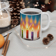 Load image into Gallery viewer, Happy Birthday Candles #11 Ceramic 11oz Mug AI-Generated Artwork