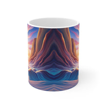 Load image into Gallery viewer, Pastel Sea-life Sunset #13 Ceramic Mug 11oz mug AI-Generated Artwork
