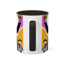 Load image into Gallery viewer, Colors of Africa Pop Art Colorful #1 AI 11oz Black Accent Coffee Mug
