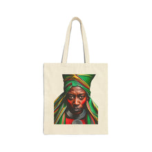 Load image into Gallery viewer, Colors of Africa Warrior King #3 100% Cotton Canvas Tote Bag 15" x 16"