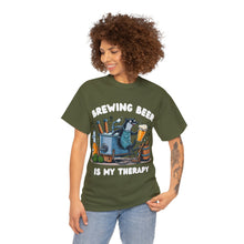 Load image into Gallery viewer, Beer Crafter Beer Brewing is my Therapy Brewing T-Shirt 100% Cotton Classic Fit