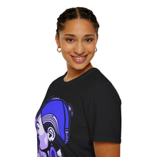 Load image into Gallery viewer, Color of Africa Queen Sista #10 Purple Unisex Softstyle Short Sleeve Crewneck T-Shirt