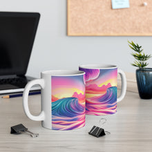 Load image into Gallery viewer, Pastel Sea-life Sunset #16 Ceramic Mug 11oz mug AI-Generated Artwork