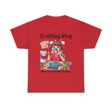 Load image into Gallery viewer, Crafting King: Where Creativity Reigns, T-Shirt Designing 100% Cotton Classic