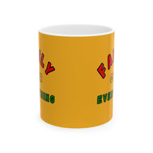 Load image into Gallery viewer, Family over Everything Afrocentric 11oz Ceramic Beverage Mug Tableware