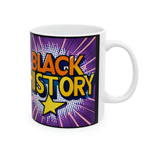 Load image into Gallery viewer, Colors of Africa Pop Art Black History Colorful AI 11oz Coffee Mug Black Background
