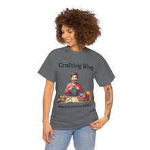 Load image into Gallery viewer, Crafting King: Where Creativity Reigns, Knitting 100% Cotton Classic T-shirt