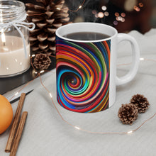 Load image into Gallery viewer, Bright Rainbow Swirls in Motion #2 Mug 11oz mug AI-Generated Artwork