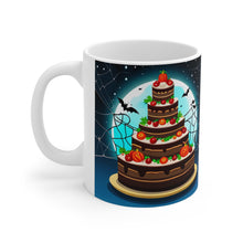Load image into Gallery viewer, Happy Spooky Halloween Cake Celebration #20 Ceramic 11oz mug AI-Generated Artwork