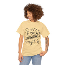 Load image into Gallery viewer, Muse Wearable Family Over Everything Script Unisex Cotton Crewneck T-Shirt