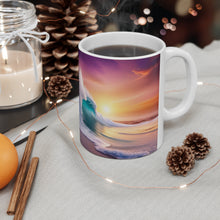 Load image into Gallery viewer, Pastel Sea-life Sunset Shore Ceramic Mug 11oz mug AI Artwork