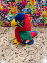 Load image into Gallery viewer, Ty Beanie Buddy Jabber The Parrot Plush Stuffed Bird Doll (Retired)