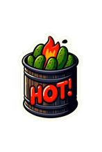 Load image into Gallery viewer, Pickles in a Barrel 3" Vinyl Foodie Glossy Hot/Dill/Sour/Kosher