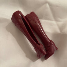 Load image into Gallery viewer, My Scene Burgundy Tall Boots Open BacK (Pre-owned)