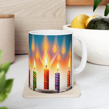 Load image into Gallery viewer, Happy Birthday Candles #11 Ceramic 11oz Mug AI-Generated Artwork