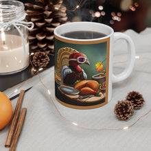 Load image into Gallery viewer, Thanksgiving Don't Touch Me Turkey All Dressed up and Nowhere to Go Ceramic Mug 11oz Design #1