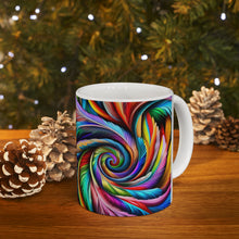 Load image into Gallery viewer, Fusion of Bright Feathers in Motion #1 Mug 11oz mug AI-Generated Artwork