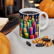 Load image into Gallery viewer, Happy Birthday Candles #8 Ceramic 11oz Mug AI-Generated Artwork