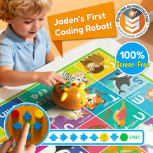 Load image into Gallery viewer, Apitor Robot Bear Screen-Free Coding Robot for Kids Ages 3-5, First Coding Toy with Lights, Sounds & Alphabet Map, STEM Learning Toy Birthday Gift for Boys & Girls