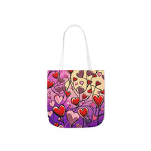 Load image into Gallery viewer, Pink Heart Series #17 Fashion Graphic Print Trendy 100% Polyester Canvas Tote Bag AI Image