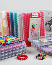 Load image into Gallery viewer, LIENATSER 160Pcs 15mm Silicone Beads, Bulk for Keychain Making Kit, Rubber Round Beads Silicone Focal Beads for Pens, Necklace, Jewelry, Art, DIY Crafts Making (Black)