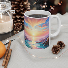 Load image into Gallery viewer, Pastel Sea-life Sunset #11 Ceramic Mug 11oz mug AI-Generated Artwork