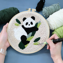 Load image into Gallery viewer, Punch Needle Tool Kit - Ergonomic Handle, 8 Interchangeable Needles (5mm/3.5mm), Storage Box & Essential Accessories |Ideal Gift