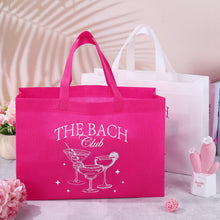 Load image into Gallery viewer, FYSUIMU Bridesmaid Tote Bags The Bach Hot Pink Goodie Bags with Handles Non-Woven Bags for Bachelorette Bridal Shower Party Favors Supplies,8Pcs