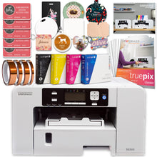 Load image into Gallery viewer, Sawgrass UHD Virtuoso SG500 Sublimation Color Printer Starter Bundle with Inks,Sublimation Paper,Tape,Blanks,Designs and Access to Exclusive Content,White